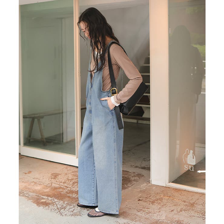 フロントファスナーデザインデニムキャミソールサロペット | titivate | 詳細画像11 