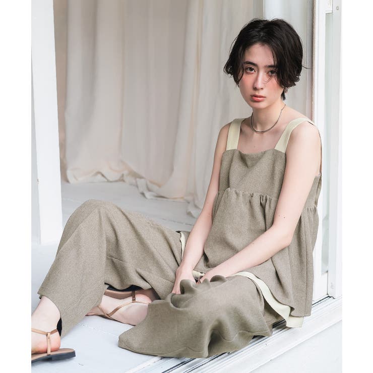 リネンライクペプラムトップス | titivate | 詳細画像3 