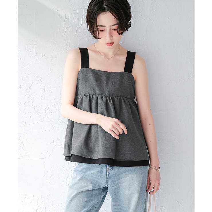 リネンライクペプラムトップス | titivate | 詳細画像6 