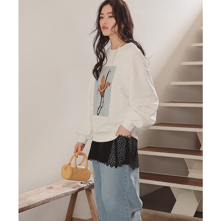 レースチュニックキャミソールトップス | titivate | 詳細画像17 