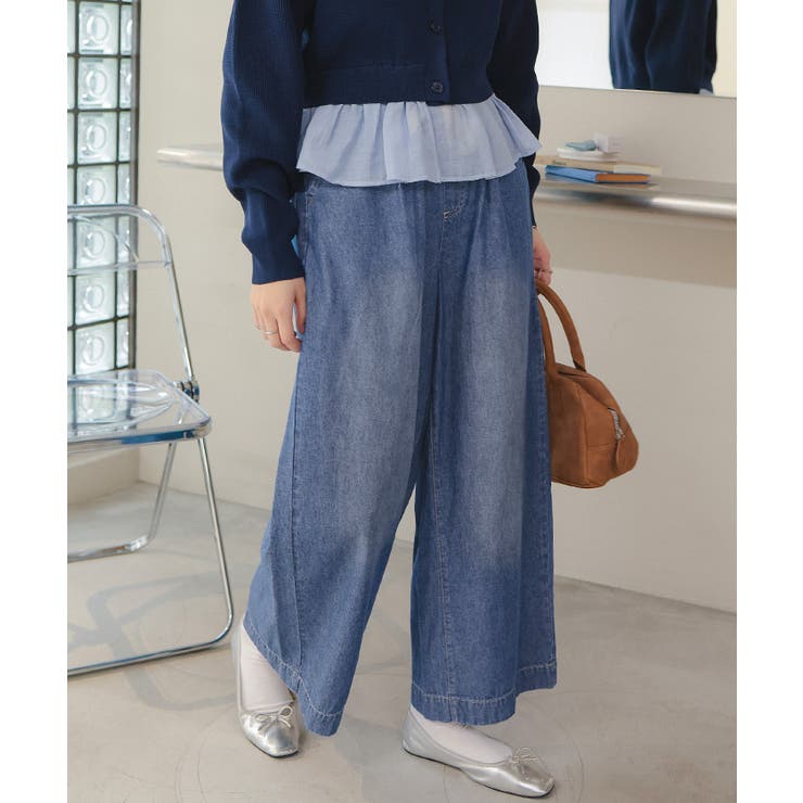 イージーワイドデニムパンツ | titivate | 詳細画像19 