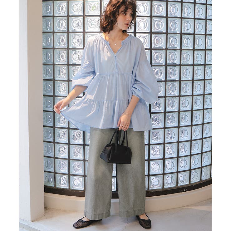 イージーワイドデニムパンツ | titivate | 詳細画像3 