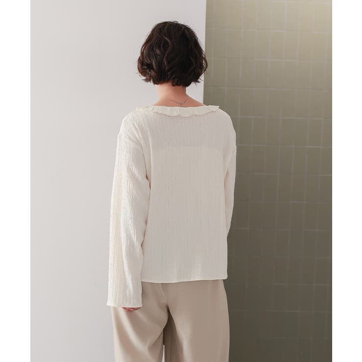 フリルVネックシャツハオリ | titivate | 詳細画像4 