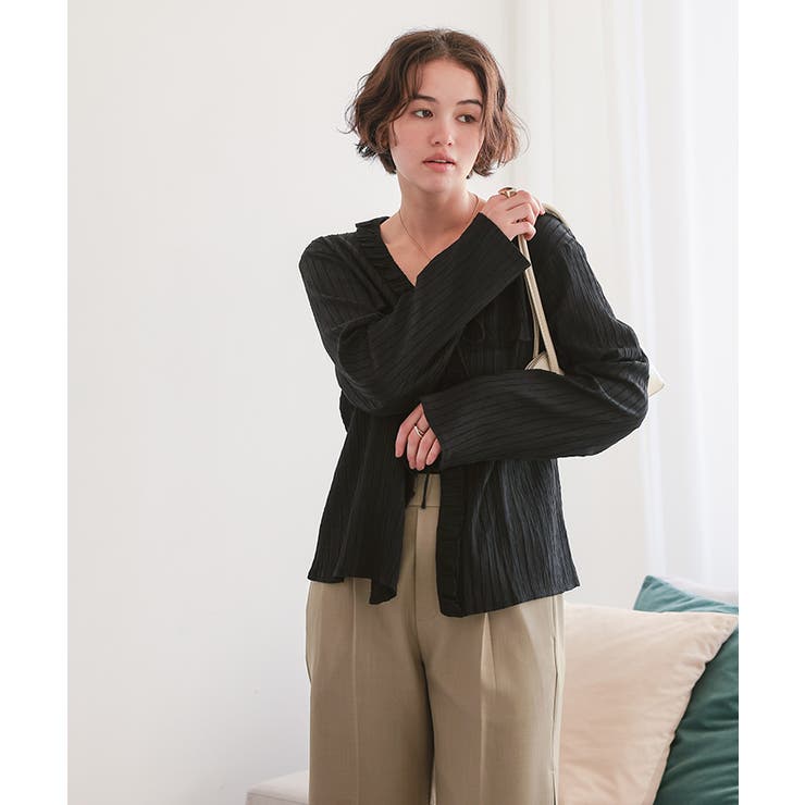 フリルVネックシャツハオリ | titivate | 詳細画像9 