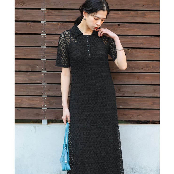 ポロ襟レースワンピース | titivate | 詳細画像10 