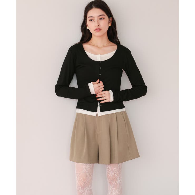 レイヤード風リブカットソートップス | titivate | 詳細画像16 