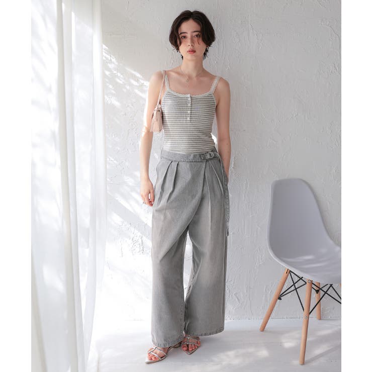 ラップデザインデニムパンツ | titivate | 詳細画像17 