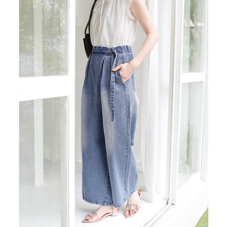 ラップデザインデニムパンツ | titivate | 詳細画像2 