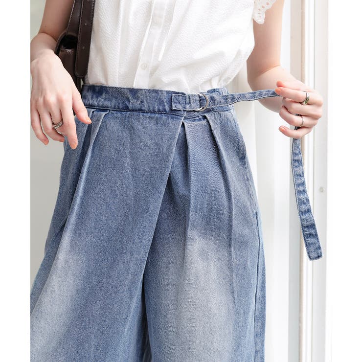 ラップデザインデニムパンツ | titivate | 詳細画像3 