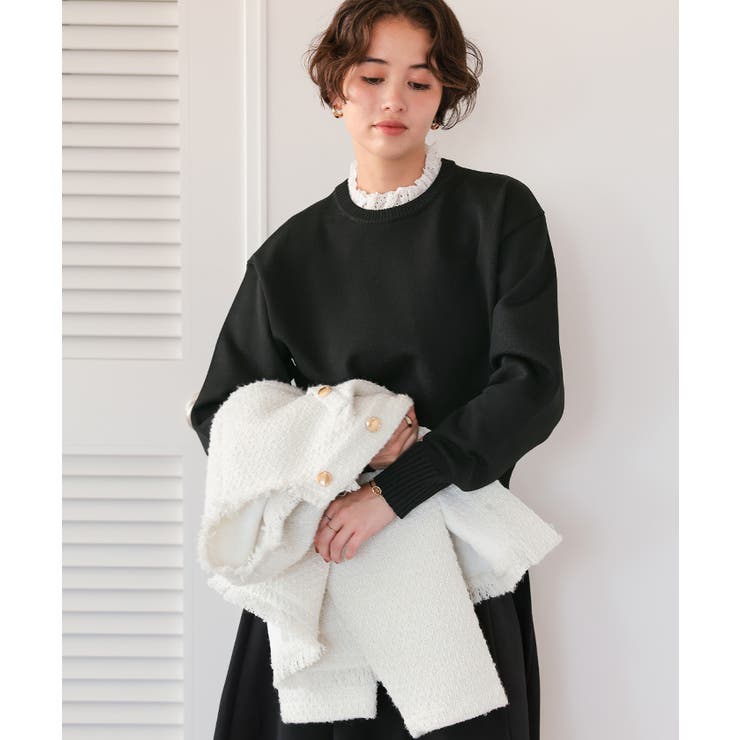 襟付きニットプルオーバー【セレモニー】 | titivate | 詳細画像32 