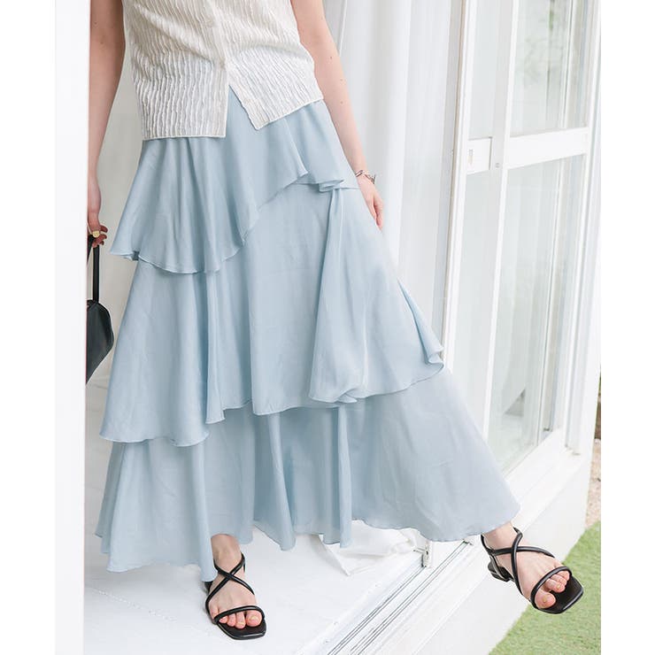 ランダムヘムティアードスカート | titivate | 詳細画像14 