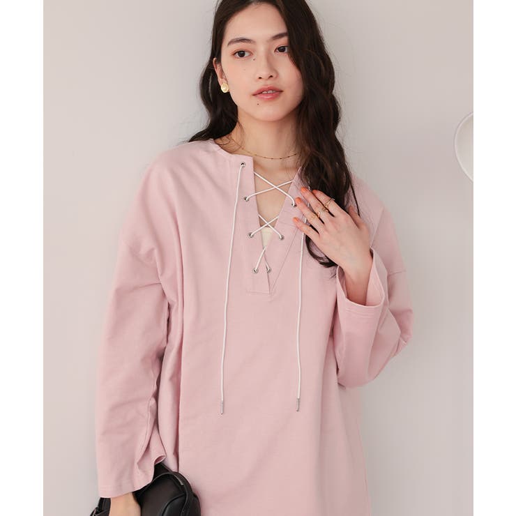 レースアップデザインプルオーバー | titivate | 詳細画像21 