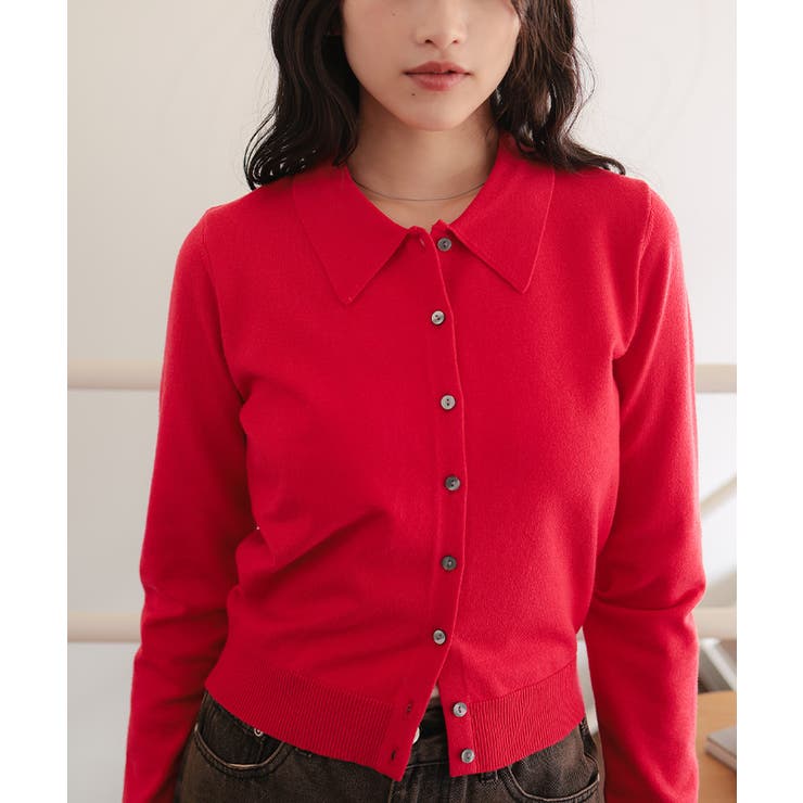 ポロ襟ニットカーディガン/トップス | titivate | 詳細画像26 