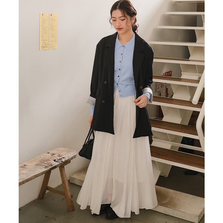 ポロ襟ニットカーディガン/トップス | titivate | 詳細画像4 