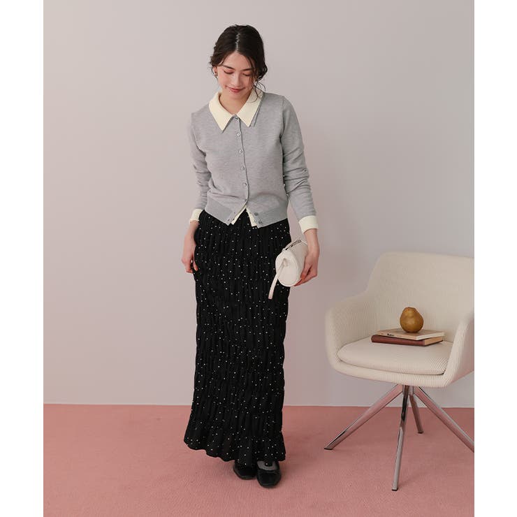 ポロ襟ニットカーディガン/トップス | titivate | 詳細画像8 