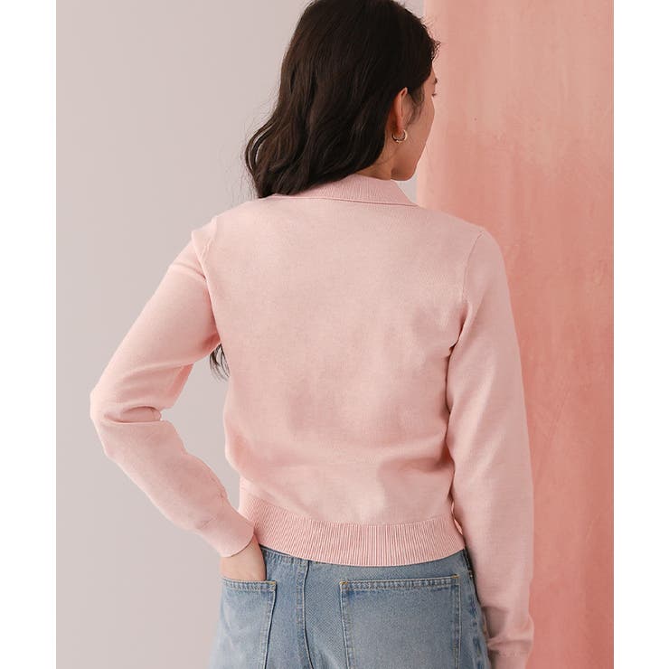 ポロ襟ニットカーディガン/トップス | titivate | 詳細画像13 