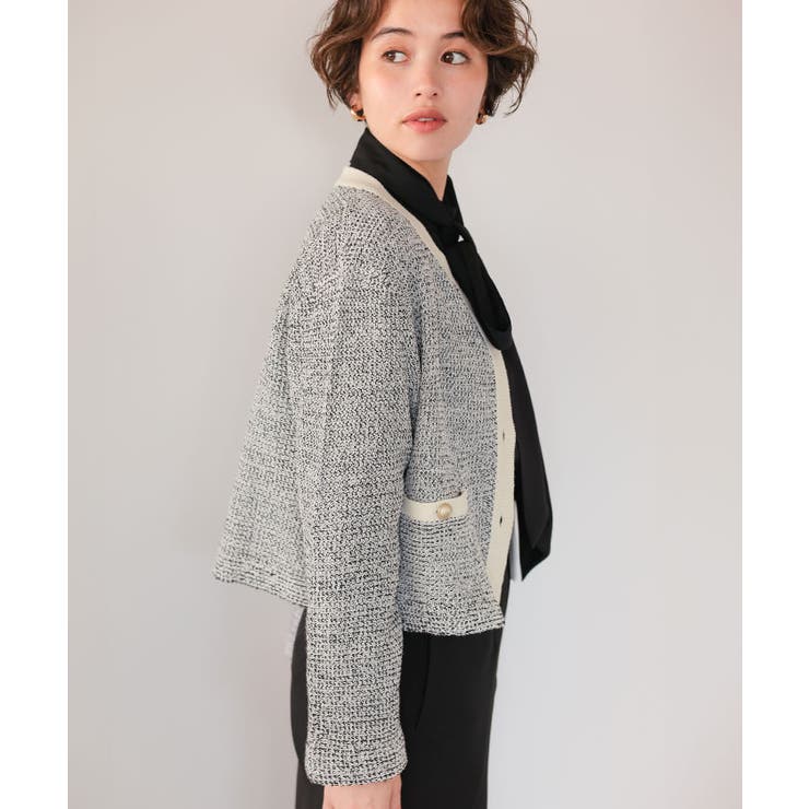 サマーツイードニットカーディガン【セレモニー】 | titivate | 詳細画像10 