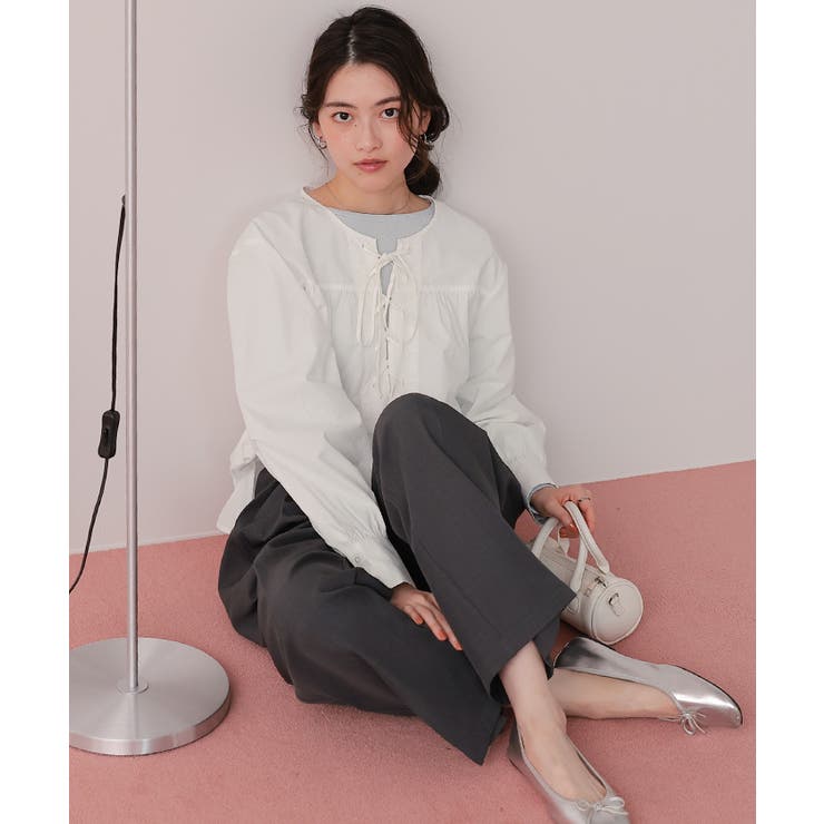 レースアップシャツ | titivate | 詳細画像15 