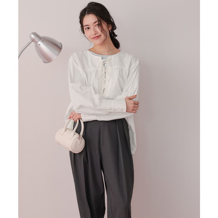 レースアップシャツ | titivate | 詳細画像4 