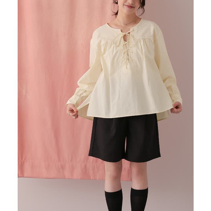 レースアップシャツ | titivate | 詳細画像7 