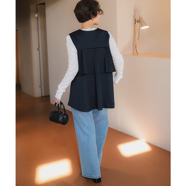 バックフレアAラインベスト【セレモニー】 | titivate | 詳細画像4 