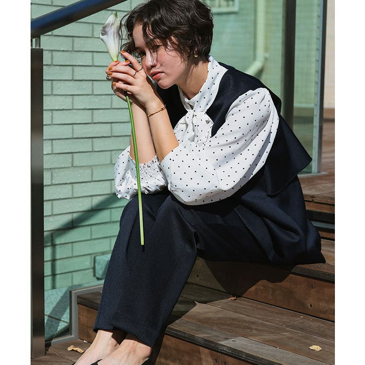 ストレッチ美脚テーパードタックパンツ | titivate | 詳細画像18 