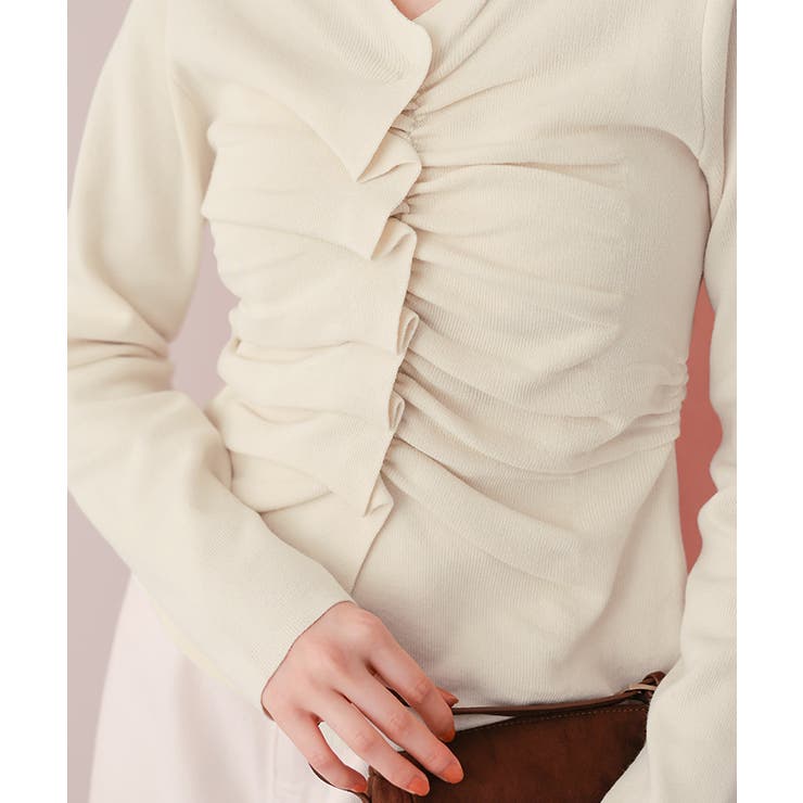 フロントギャザーニットトップス | titivate | 詳細画像25 