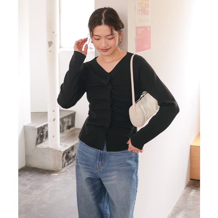 フロントギャザーニットトップス | titivate | 詳細画像33 