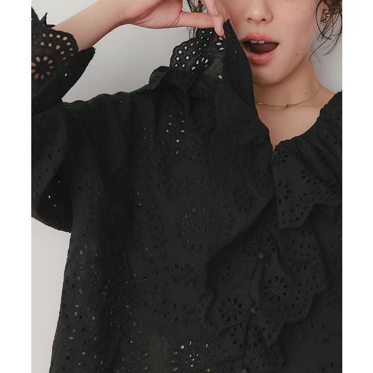 フリルカラーレースブラウス | titivate | 詳細画像24 