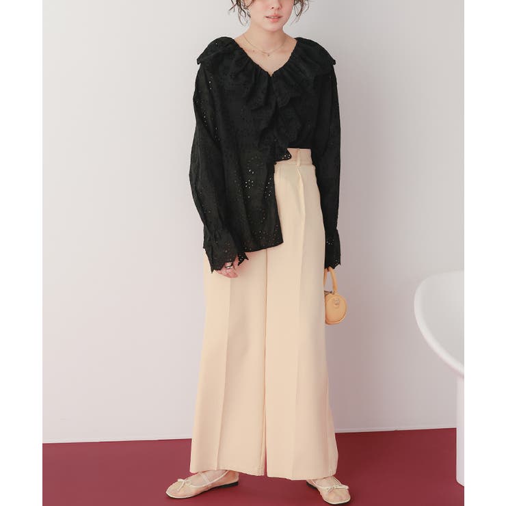 フリルカラーレースブラウス | titivate | 詳細画像8 