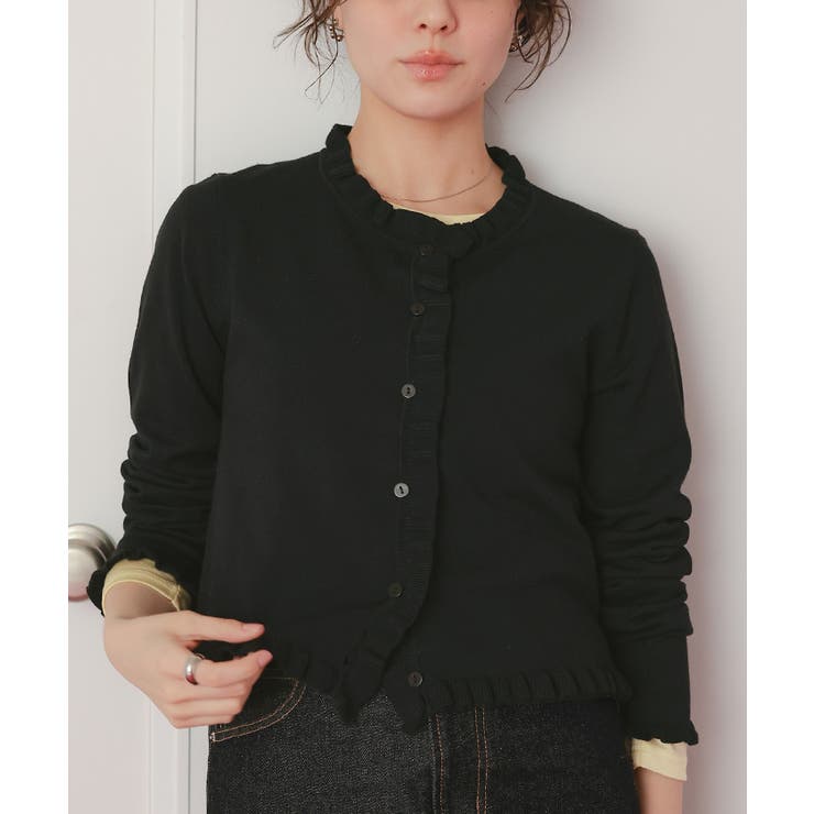 UVケア/抗ピルプチフリルデザインニットカーディガン | titivate | 詳細画像34 