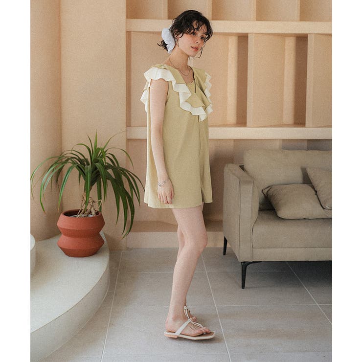 ラッフルフリルオールインワン/ワンピース水着 | titivate | 詳細画像2 