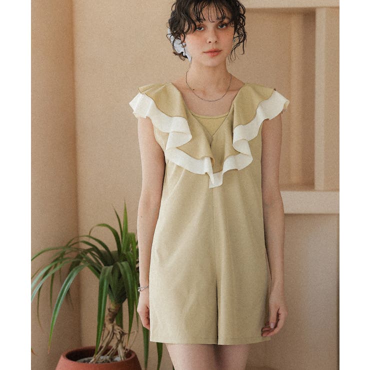 ラッフルフリルオールインワン/ワンピース水着 | titivate | 詳細画像4 