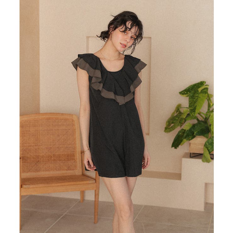 ラッフルフリルオールインワン/ワンピース水着 | titivate | 詳細画像5 