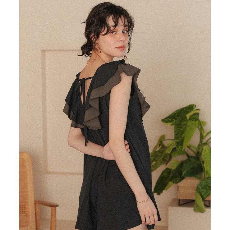 ラッフルフリルオールインワン/ワンピース水着 | titivate | 詳細画像6 