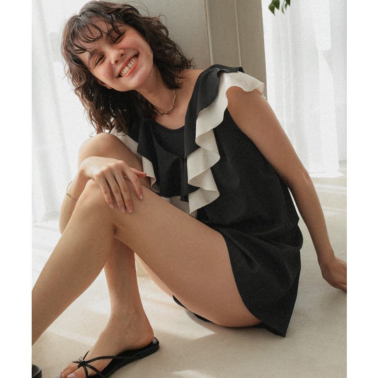 ラッフルフリルオールインワン/ワンピース水着 | titivate | 詳細画像11 