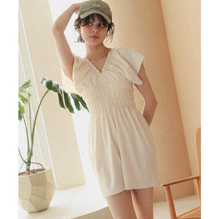 シャーリングオールインワン/ワンピース水着 | titivate | 詳細画像16 