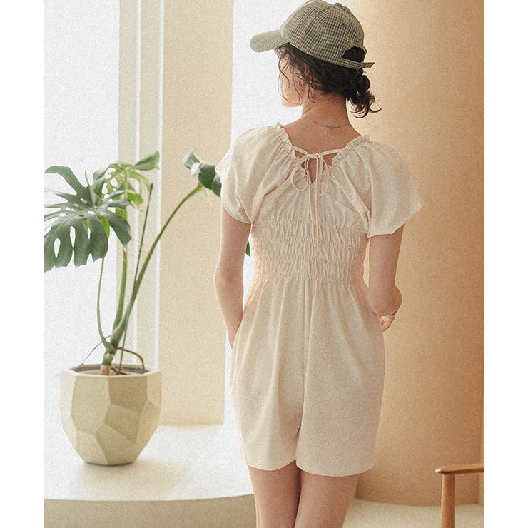 シャーリングオールインワン/ワンピース水着 | titivate | 詳細画像17 