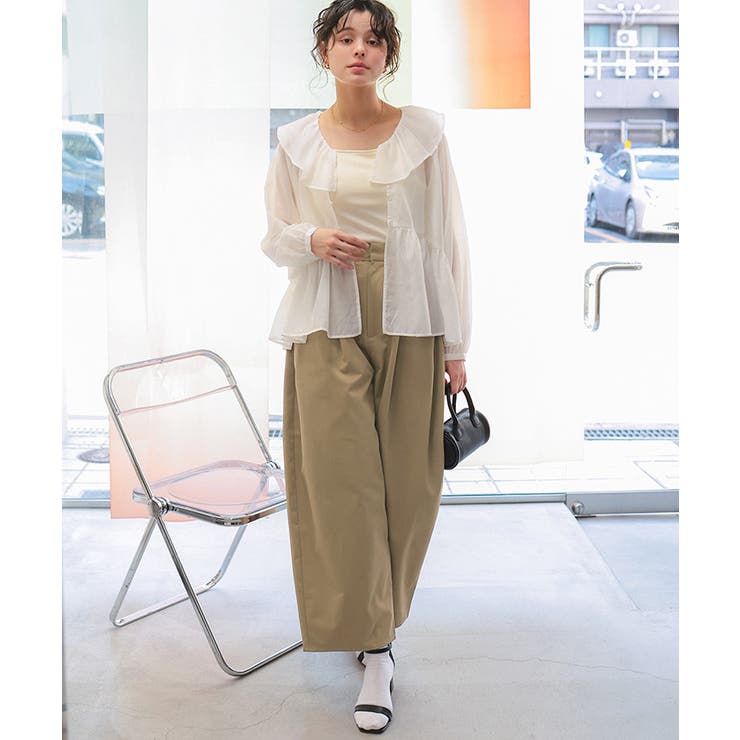 カーブデザインツイルパンツ | titivate | 詳細画像2 