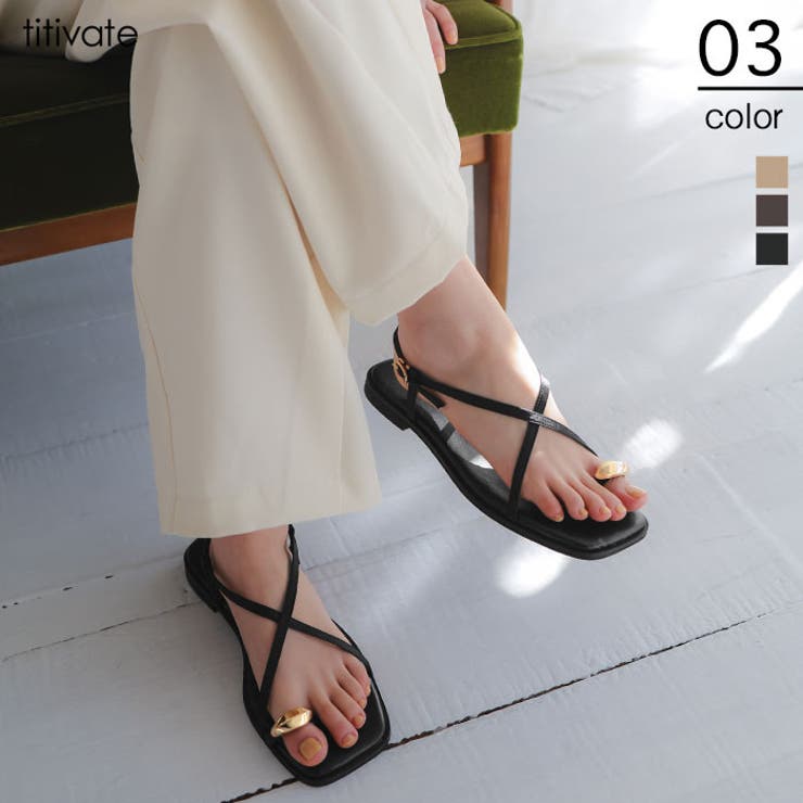 サムリングデザインサンダル | titivate | 詳細画像1 