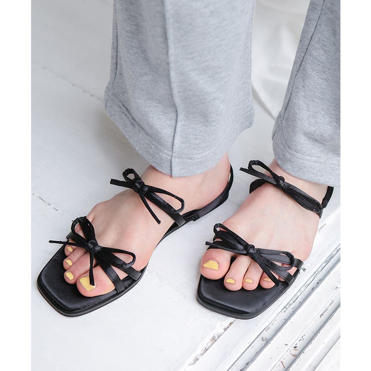 ダブルリボンサテンサンダル | titivate | 詳細画像11 