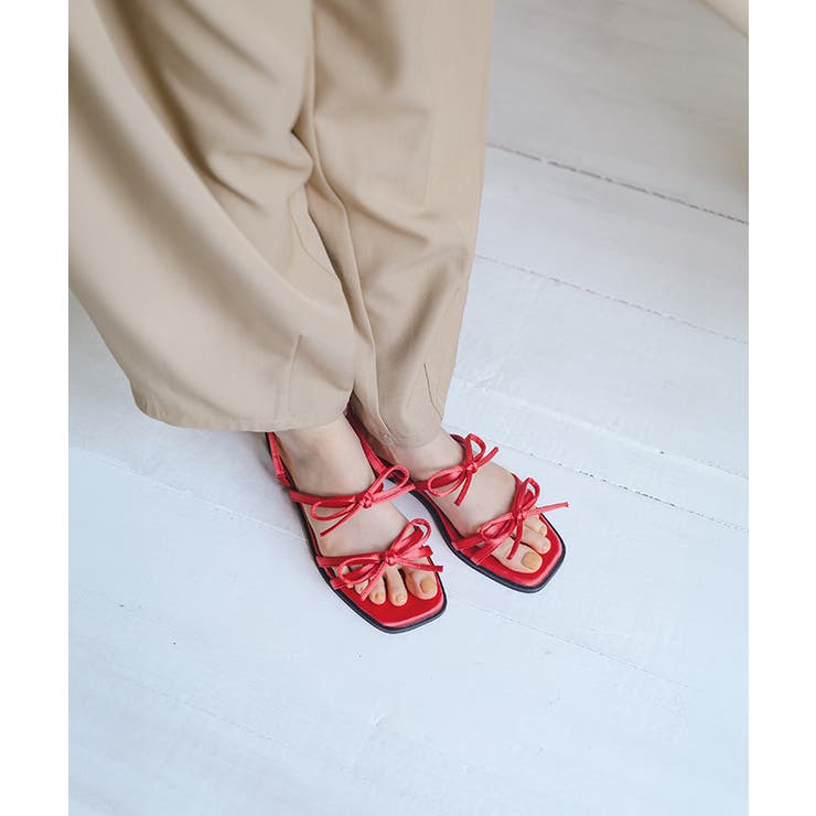 ダブルリボンサテンサンダル | titivate | 詳細画像12 