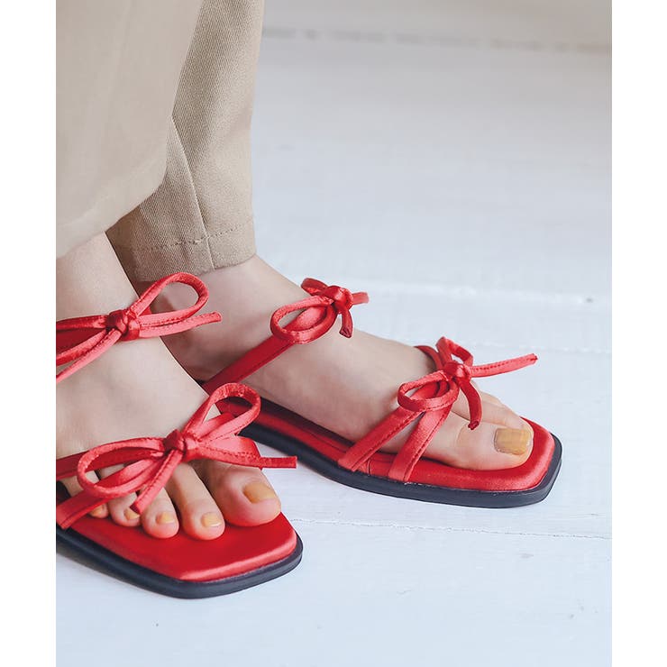 ダブルリボンサテンサンダル | titivate | 詳細画像13 