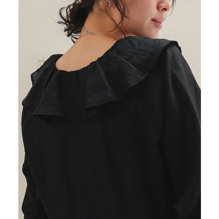 襟フリルシアーブラウス | titivate | 詳細画像10 