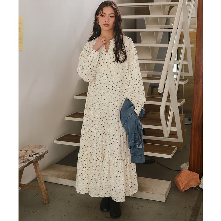 スキッパーティアードロングスリーブワンピース | titivate | 詳細画像14 