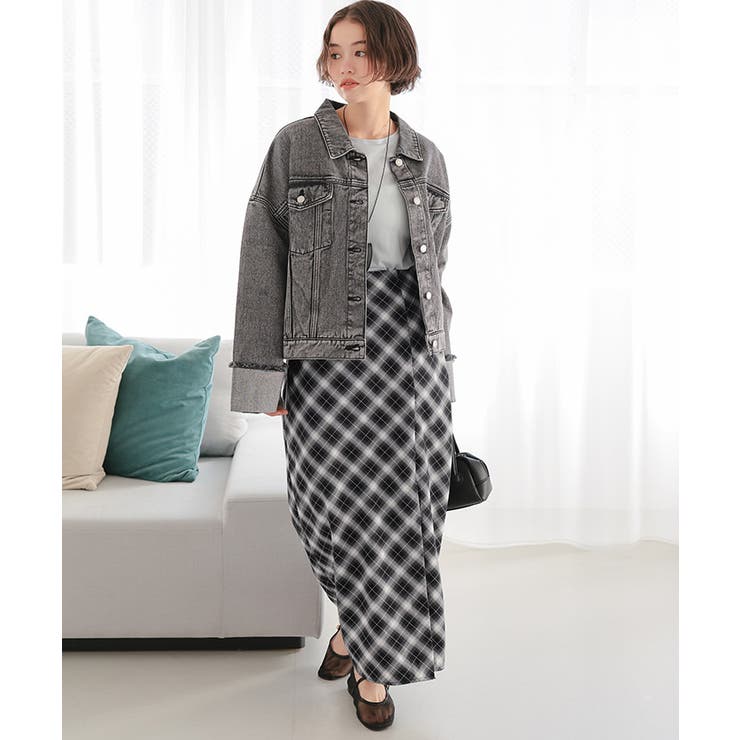 チェックストレートスカート | titivate | 詳細画像20 