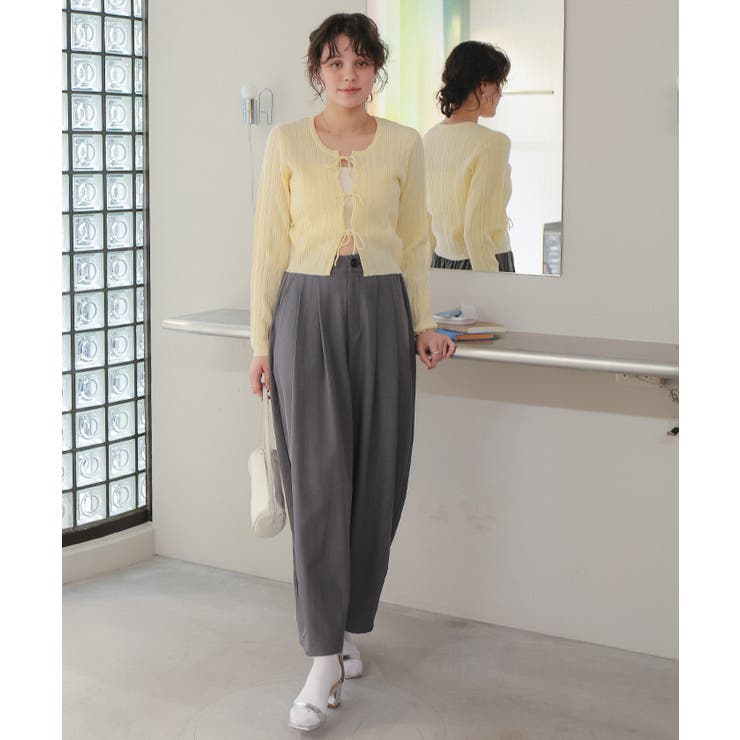 リボンデザインニットカーディガン | titivate | 詳細画像20 