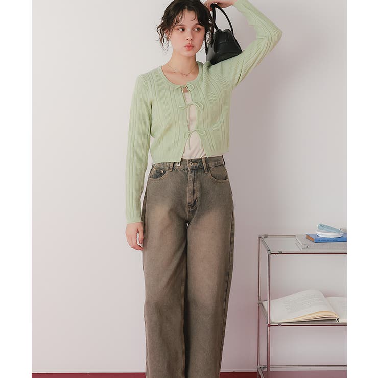 リボンデザインニットカーディガン | titivate | 詳細画像6 