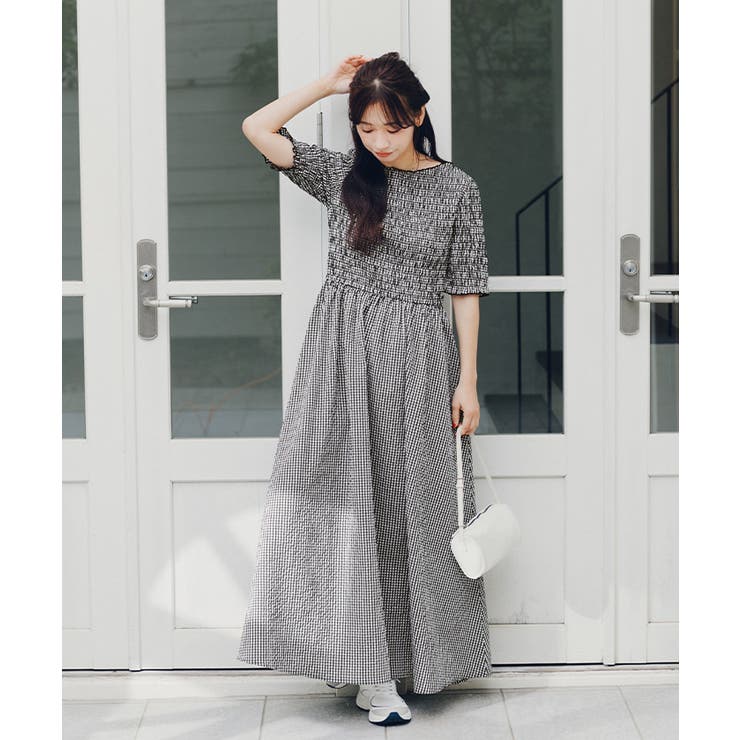 シャーリングハーフスリーブワンピース | titivate | 詳細画像19 