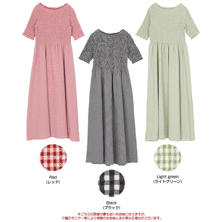 シャーリングハーフスリーブワンピース | titivate | 詳細画像11 